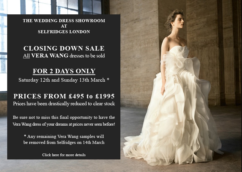 Reduced wedding dresses london